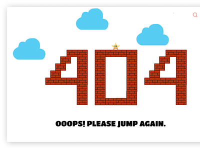 404 template Mario Inspiration 404error 404page mario bros