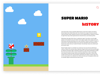 Inspiration Mario, Website page figma figmadesign mariobros mariokart supermario