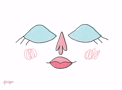 CLOSE YOU EYES AND LISTEN 2020 trend art artwork colors cute elegant eyes illustraion procreate trendy