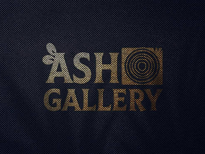 Ash gallery logo logo branding identity