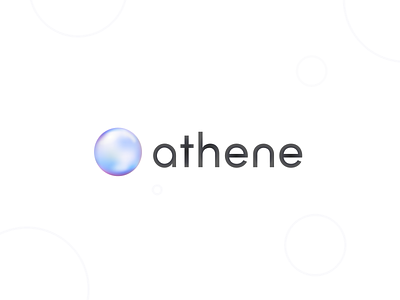 Athene - NFT Platform Logo branding bubble graphic design logo nft nft logo nft platform round simple sphere