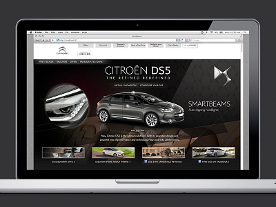 Citroën DS5 launch website automotive citroën ds5 website