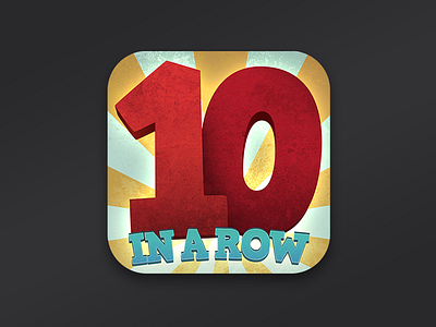 10 IN A ROW game iOS icon