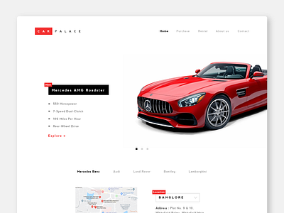 Car Palace : Everything about the luxury cars car design ui ux webdesign website