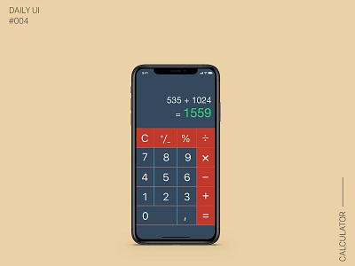 Daily Ui - 004 | Calculator app designer caltulator daily ui 004 dailyui design interface ui