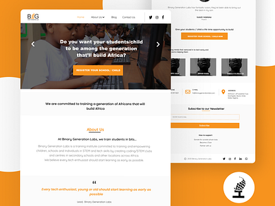 Computer Training Website app design minimal typography ui ux web web design webdesign website website design