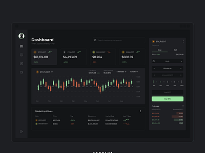 Crypto Dashboard ui