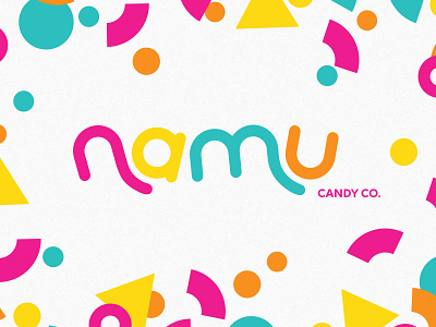 Namu Candy Logo candy illustration logo typogaphy
