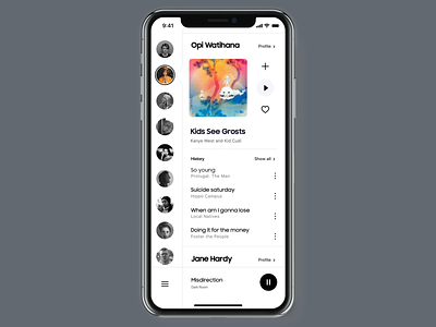 Music Streaming App – Music Player animation music app music app design music player app music player ui uiux uiuxdesign yalantis