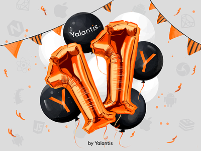 Yalantis Birthday card - 11 years