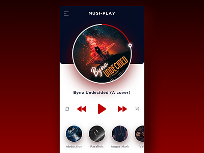 Musi-Play App mobile mobile app music music app music player ui uidesign uiux