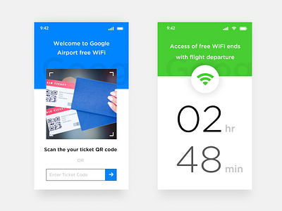 Google Airport Free WiFi two step setup android mobile mobile app mobile ui uiux wifi