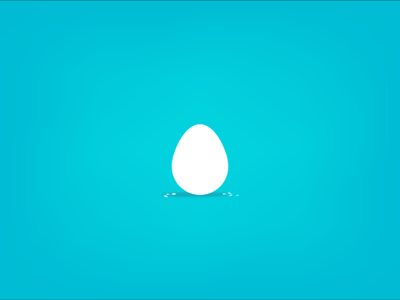 Animation : Hatch Logo GIF animation chicken egg gif hatch illustration logo motion graphics shell