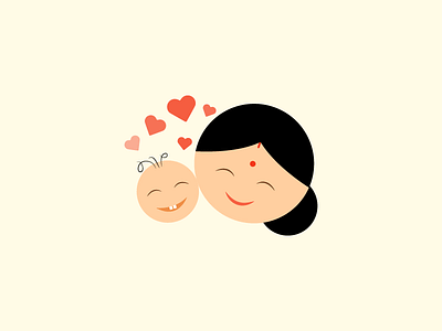 Eternal Love illustration love mothers day vector
