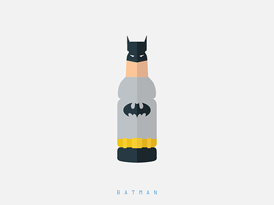 Plastic Catches Batman ban plastic batman bottles dark night illustration minimal minimalism plastic superhero