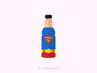 Plastic Catches Superman ban plastic bottles illustration man of steel minimal minimalism plastic superhero superman