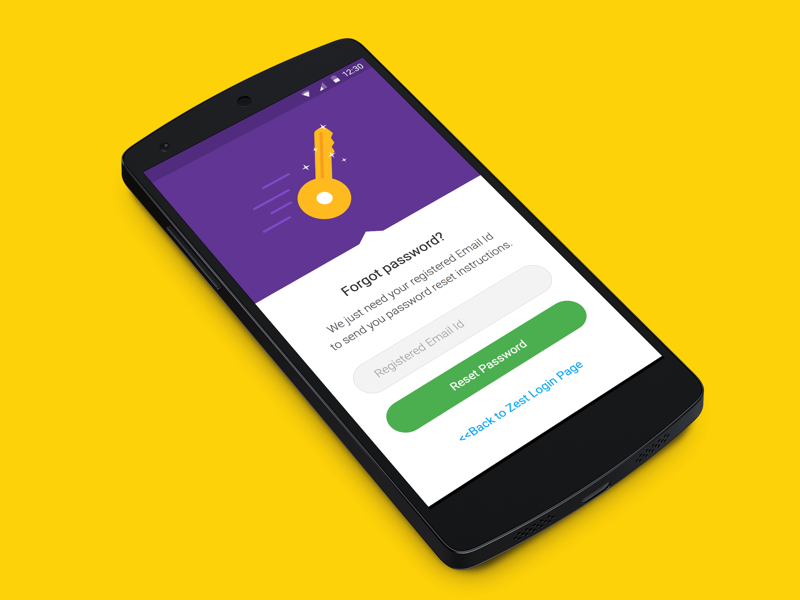 Forgot Password Screen - ZestMoney by Vivek Singh on Dribbble