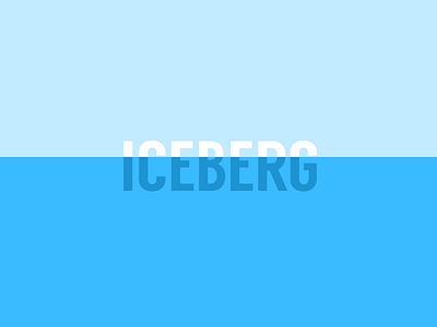 Iceberg Minimal climate ice iceberg melt minimal minimalism poster sea sink snow typography water