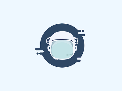 Astronaut Avatar - Personal Branding astronaut avatar branding face flat colors helmet minimal nasa outer space personal space space suit