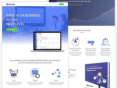 NicGrade Full Homepage Design branding business landing page marketing nicgrade typography ui ux web design webpage website wip