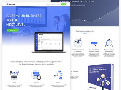 NicGrade Full Homepage Design