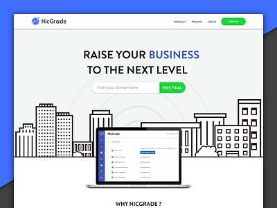 NicGrade Homepage Design Style 02