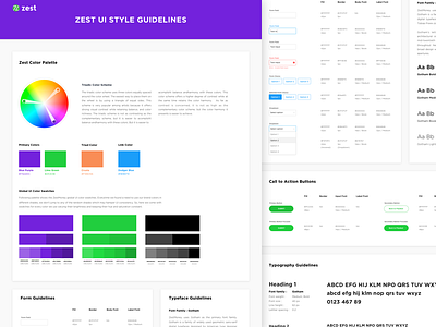 Zest UI Style Guidelines