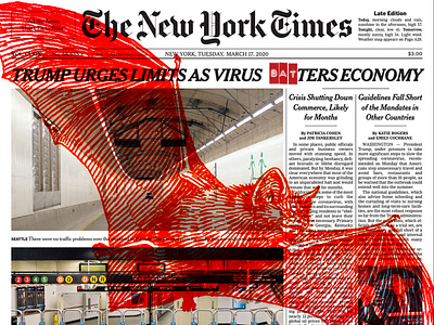 NYT Bat coronavirus design illustration