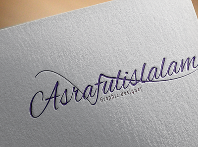 Signature logo design illustration logo