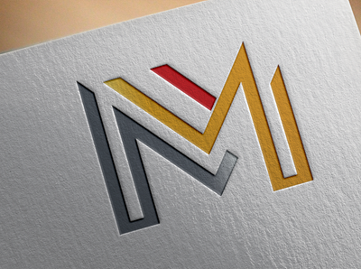 MMF text logo design illustration logo