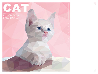CAT animal illustration illustration polygon