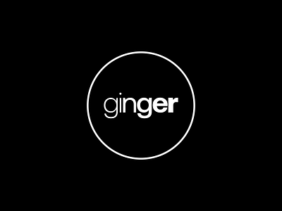 Ginger Logo circle logo typography