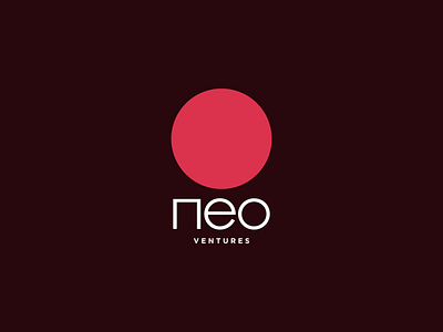 NEO Ventures Logo circle icon identity logo typography vc