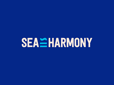 Sea Harmony Logo icon identity logo typography
