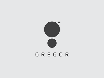Gregor Logo circle dynamic logo typography