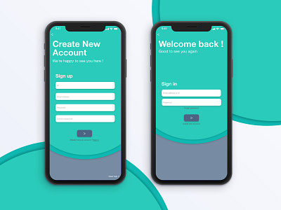 SIGN IN / SIGN UP EXPERIENCE app daily ui dailyui sign in sign up ui