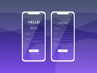 Daily UI challenge Day 01 - Sign up page