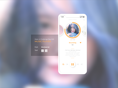 Daily UI Challenge 009 app dailyui design illustrator music app music player music player app music player ui ui uxui vector xd xd design