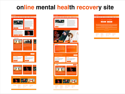 A sample Website for Online Health Retreat Centre design graphic design illustration ui ux