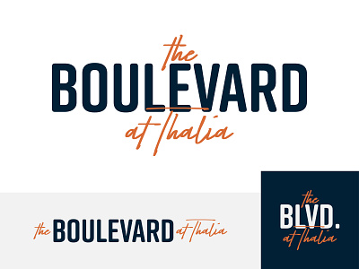 The Boulevard Logo Concept | One apartments boulevard branding design identity illustrator logo