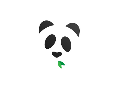 Panda Panda Panda bamboo bear branding dailylogochallenge design icon leaves logo minimal panda simple white space