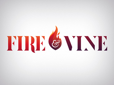 Fire & Vine branding dailylogochallenge design fire flame identity illustrator logo logotype pizza vine wine