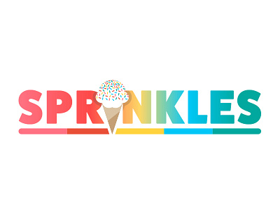 Sprinkles branding challenge cone daily dailylogochallenge design ice cream identity illustrator logo sprinkles