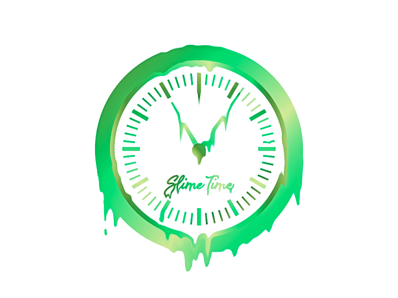 Slime Time Live clock illustration live slime time watch