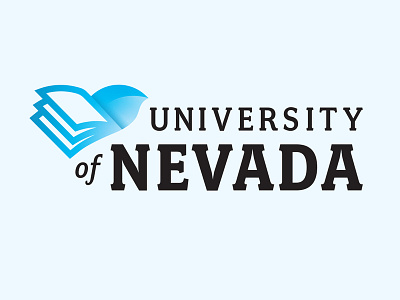 University of Nevada blue bird books branding college dailylogochallenge identity learning logo nevada university