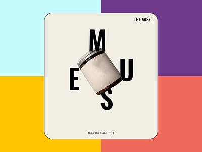 The Muse - Poster branding clean cleanui logo ui