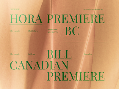 Ballet BC British Columbia 3d abstract ballet ballet canada bc british columbia canada canada day canadian premiere cinema 4d cinema4d design figma green minimal typography ui ux vancouver