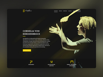 Cornelia von Kerssenbrock Conductress Web Design adobexd conductress design hero icons layout screendesign web webdesign wordpress xd