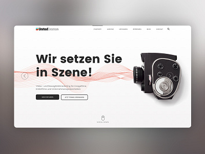 Unitedcreation Web Design Hero adobexd agency company design hero screendesign ui ux web webdesign wordpress xd