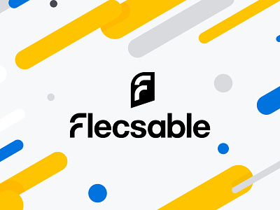 Logo design for flecsable company branding company design flat icon illustration logo typography ui vector